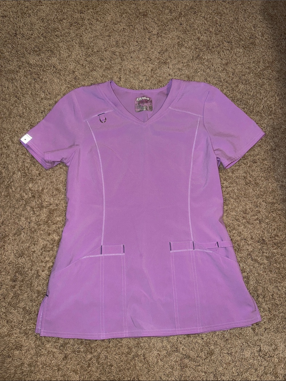 Scrubstar Lavender V-Neck Short Sleeve Medical Top